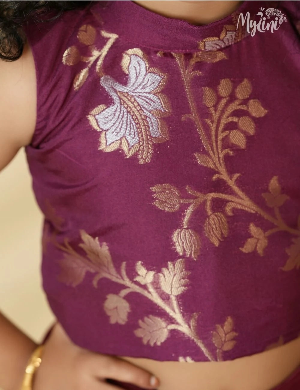 Royal Purple Banarasi dress