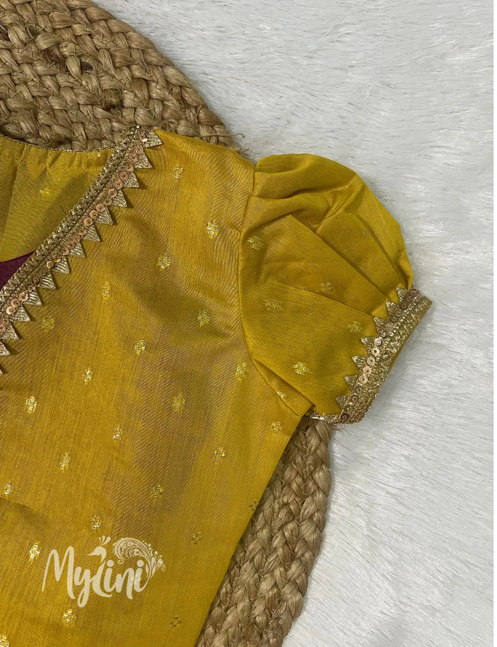 Mustard & Fuchsia Girls Traditional Set - mylini