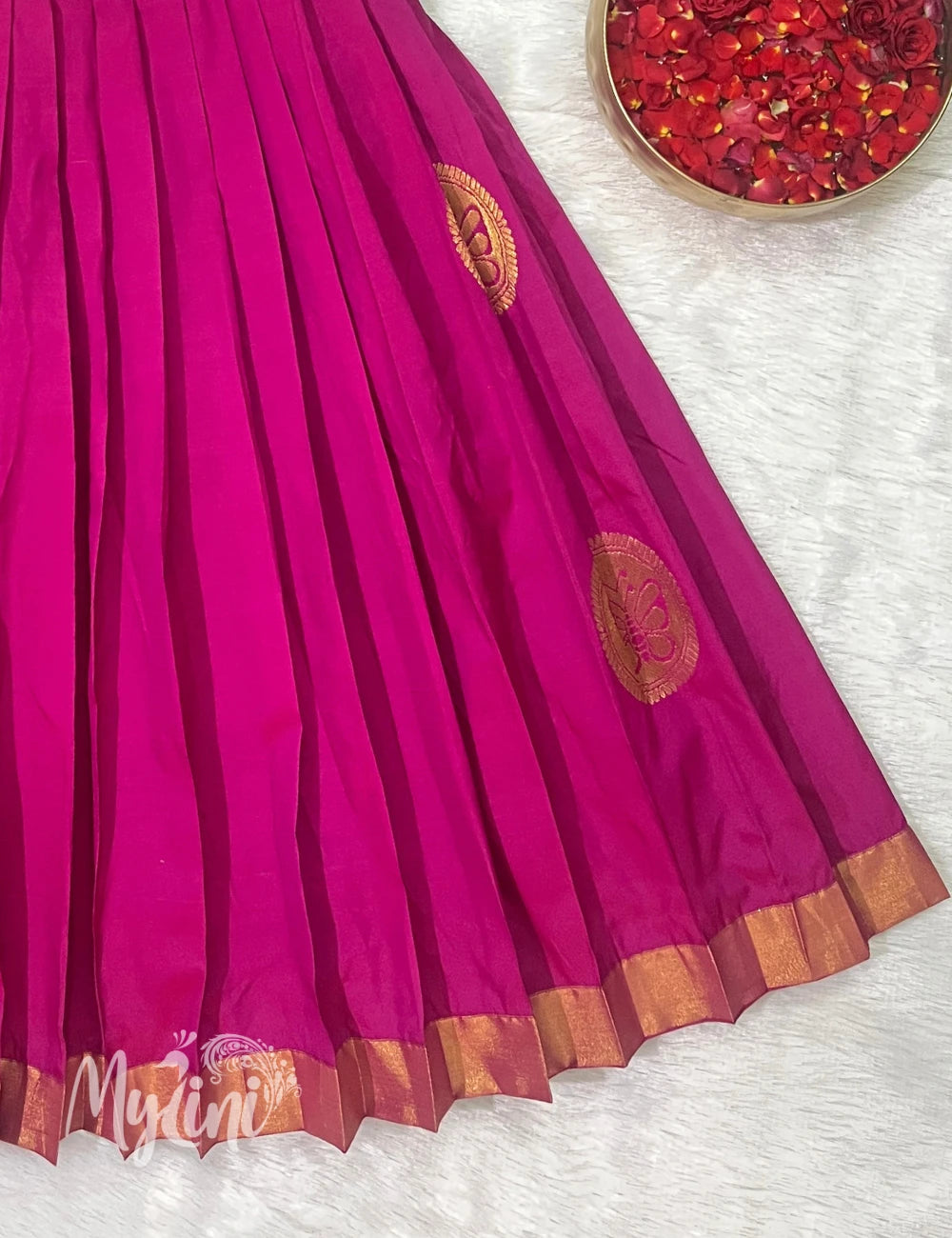 Mustard & Fuchsia Girls Traditional Set - mylini