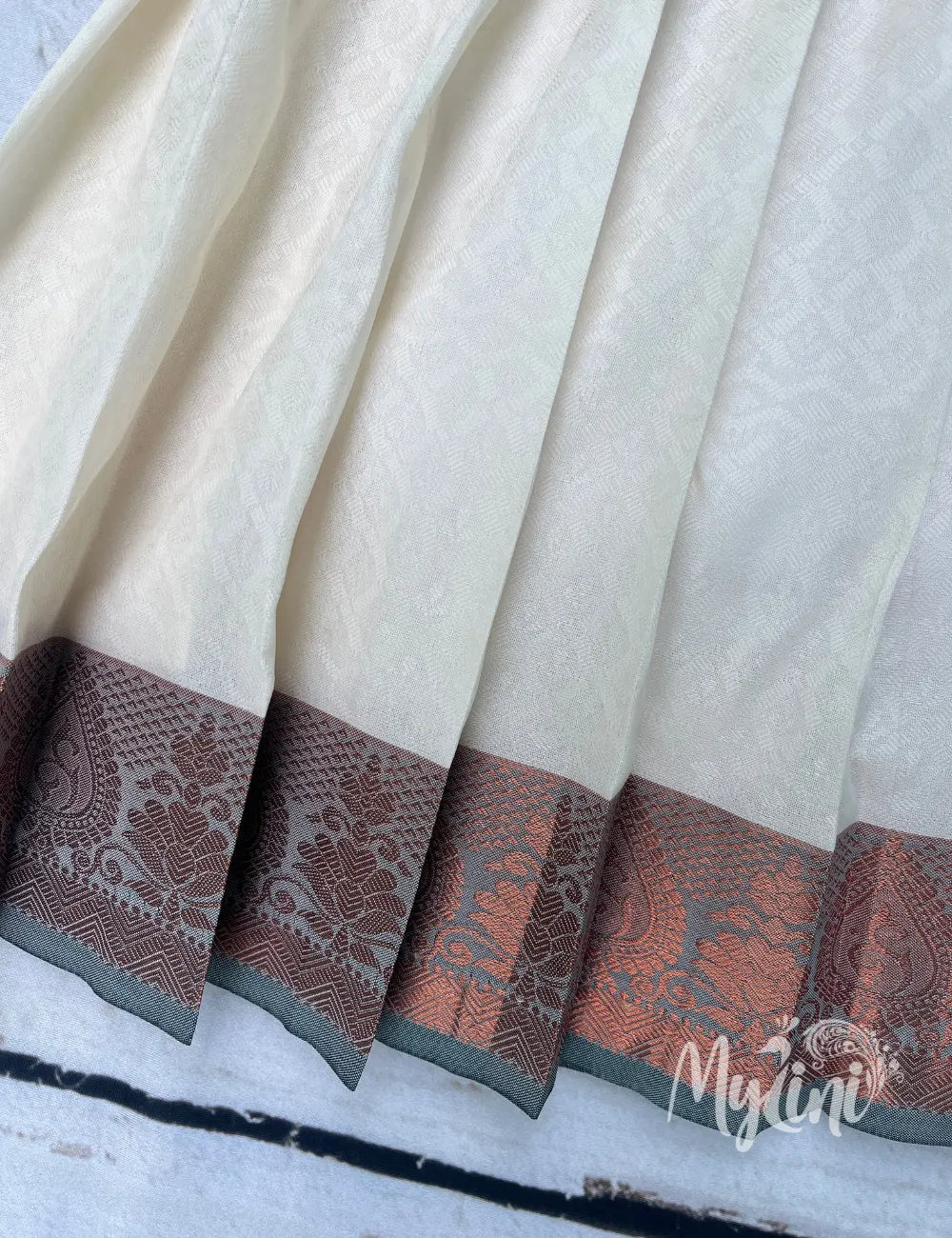 Maroon & Cream Girls Traditional Dress - mylini
